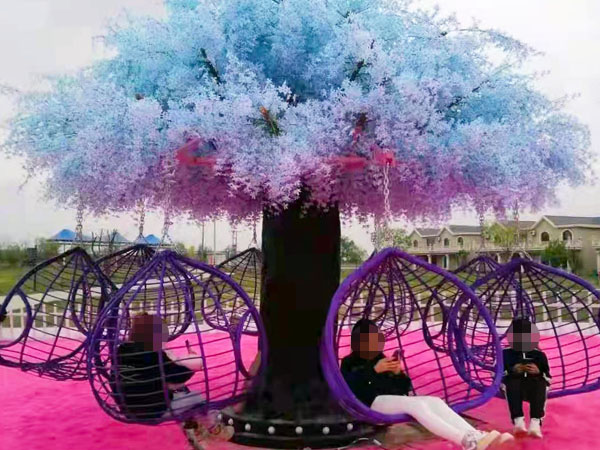 櫻花樹秋千